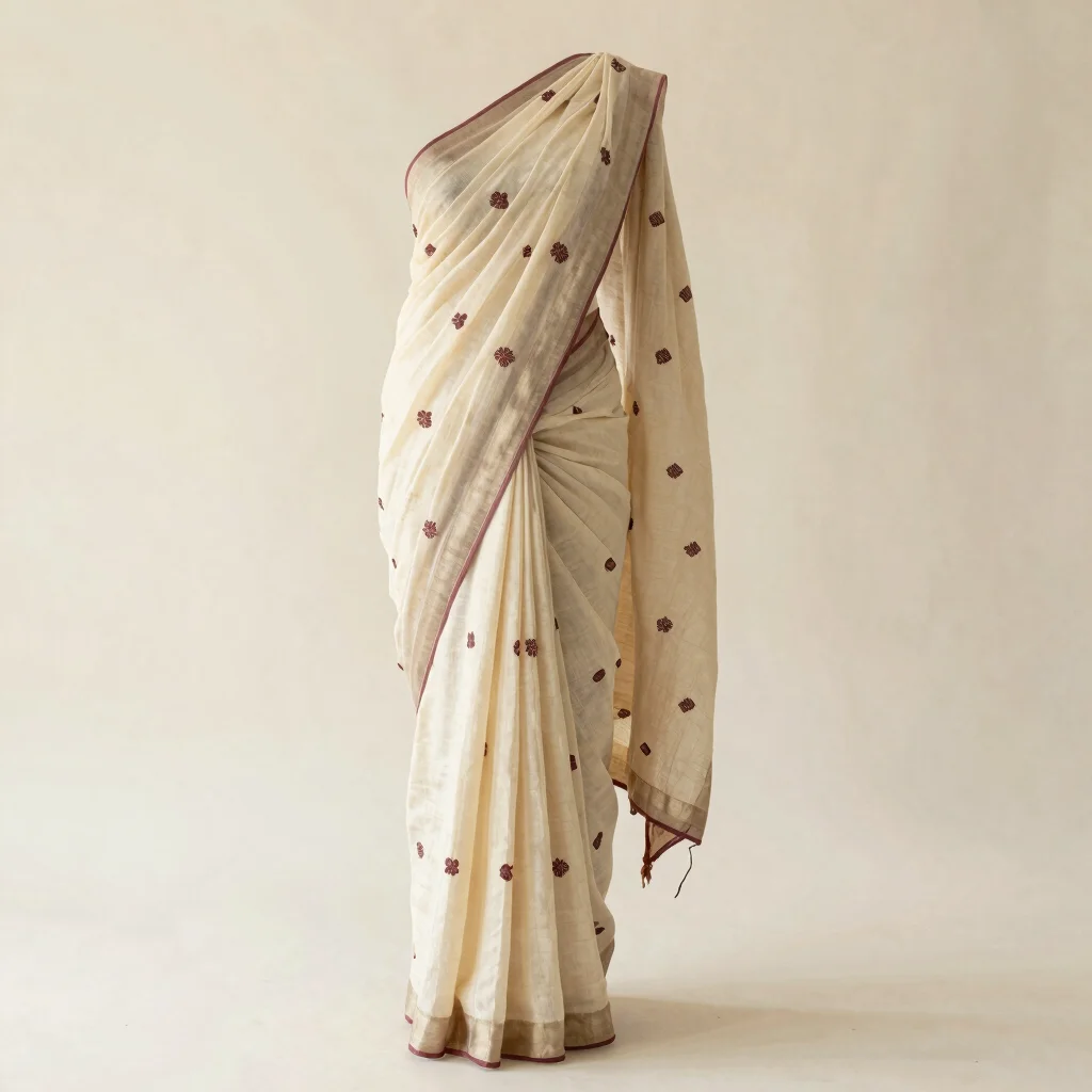 Ivory Cotton Buta
